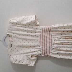 Dress Scoop Neck Polka Dot Midi Jessica Howard Short Sleeve Slimming Silhouette